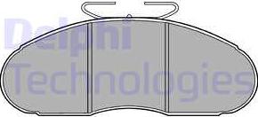 Delphi LP828 - Kit de plaquettes de frein, frein à disque cwaw.fr