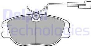 Delphi LP875 - Kit de plaquettes de frein, frein à disque cwaw.fr