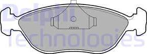 Delphi LP876 - Kit de plaquettes de frein, frein à disque cwaw.fr