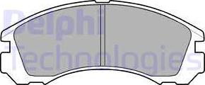 Delphi LP871-18B1 - Kit de plaquettes de frein, frein à disque cwaw.fr