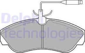 Delphi LP878 - Kit de plaquettes de frein, frein à disque cwaw.fr