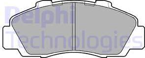 Delphi LP872 - Kit de plaquettes de frein, frein à disque cwaw.fr