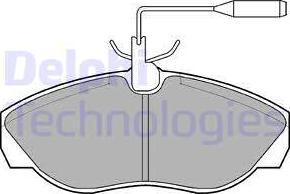 Delphi LP877 - Kit de plaquettes de frein, frein à disque cwaw.fr