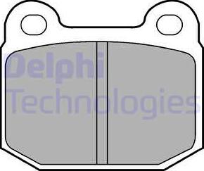 Delphi LP87 - Kit de plaquettes de frein, frein à disque cwaw.fr