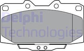 Delphi LP3409 - Kit de plaquettes de frein, frein à disque cwaw.fr