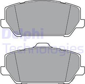 Delphi LP3400 - Kit de plaquettes de frein, frein à disque cwaw.fr