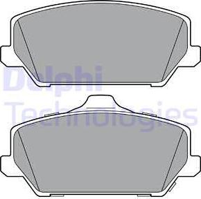 Delphi LP3403 - Kit de plaquettes de frein, frein à disque cwaw.fr