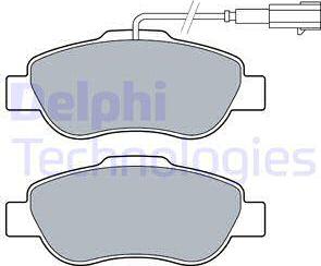 Delphi LP3412 - Kit de plaquettes de frein, frein à disque cwaw.fr