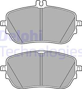 Delphi LP3485 - Kit de plaquettes de frein, frein à disque cwaw.fr