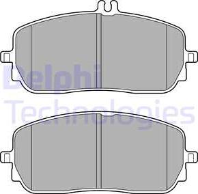 Delphi LP3437 - Kit de plaquettes de frein, frein à disque cwaw.fr