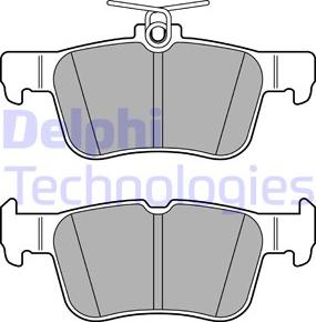 Delphi LP3590 - Kit de plaquettes de frein, frein à disque cwaw.fr