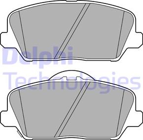 Delphi LP3591 - Kit de plaquettes de frein, frein à disque cwaw.fr