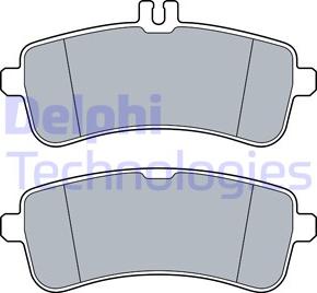 Delphi LP3542 - Kit de plaquettes de frein, frein à disque cwaw.fr