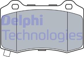 Delphi LP3547 - Kit de plaquettes de frein, frein à disque cwaw.fr