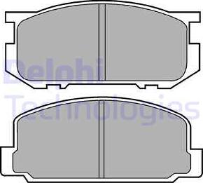 Delphi LP356 - Kit de plaquettes de frein, frein à disque cwaw.fr