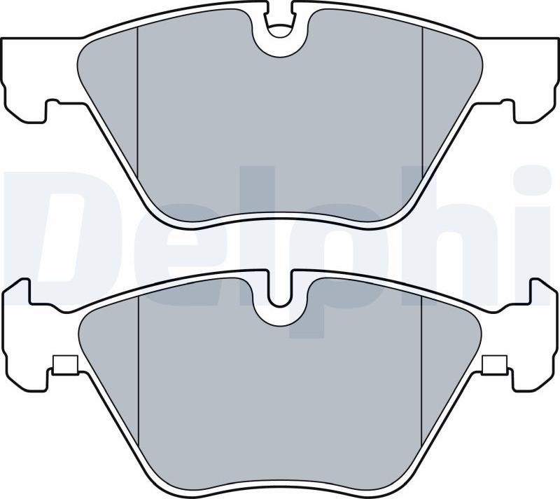 Delphi LP3534-17B1 - Kit de plaquettes de frein, frein à disque cwaw.fr