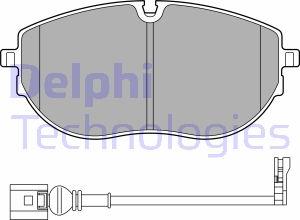 Delphi LP3652 - Kit de plaquettes de frein, frein à disque cwaw.fr