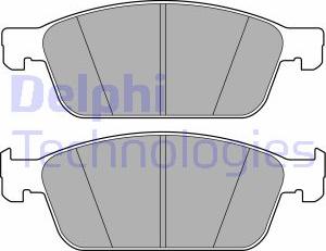 Delphi LP3666 - Kit de plaquettes de frein, frein à disque cwaw.fr