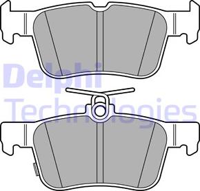 Delphi LP3607 - Kit de plaquettes de frein, frein à disque cwaw.fr