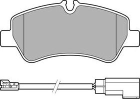 Delphi LP3619 - Kit de plaquettes de frein, frein à disque cwaw.fr