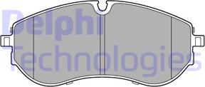 Delphi LP3610 - Kit de plaquettes de frein, frein à disque cwaw.fr