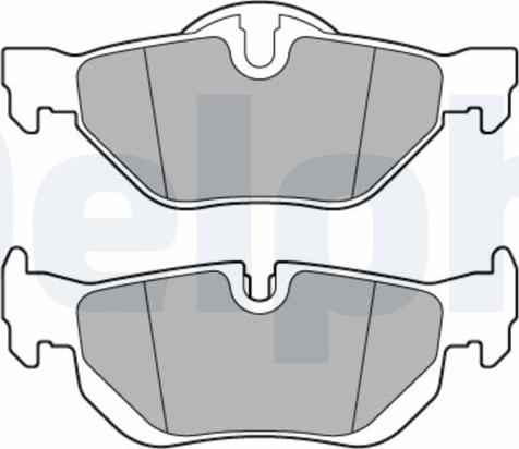 Delphi LP3618-17B1 - Kit de plaquettes de frein, frein à disque cwaw.fr