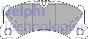 Delphi LP3612 - Kit de plaquettes de frein, frein à disque cwaw.fr