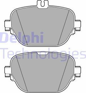 Delphi LP3689 - Kit de plaquettes de frein, frein à disque cwaw.fr