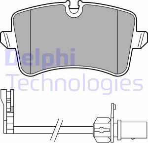 Delphi LP3681 - Kit de plaquettes de frein, frein à disque cwaw.fr