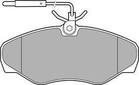 Delphi LP3624 - Kit de plaquettes de frein, frein à disque cwaw.fr