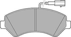 Delphi LP3623 - Kit de plaquettes de frein, frein à disque cwaw.fr