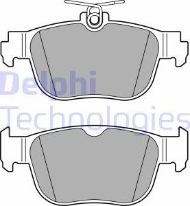 Delphi LP3674 - Kit de plaquettes de frein, frein à disque cwaw.fr