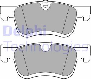 Delphi LP3675 - Kit de plaquettes de frein, frein à disque cwaw.fr