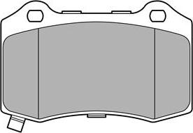 Delphi LP3676 - Kit de plaquettes de frein, frein à disque cwaw.fr