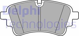 Delphi LP3670 - Kit de plaquettes de frein, frein à disque cwaw.fr