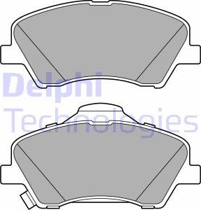 Delphi LP3678 - Kit de plaquettes de frein, frein à disque cwaw.fr