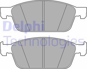 Delphi LP3672 - Kit de plaquettes de frein, frein à disque cwaw.fr