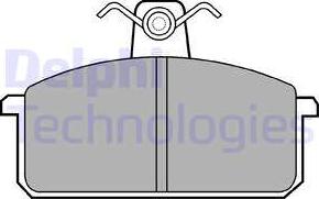 Delphi LP305 - Kit de plaquettes de frein, frein à disque cwaw.fr