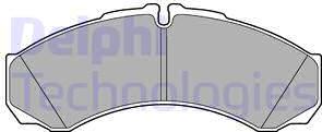 Delphi LP3190 - Kit de plaquettes de frein, frein à disque cwaw.fr