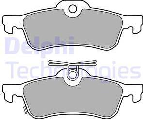 Delphi LP3147 - Kit de plaquettes de frein, frein à disque cwaw.fr