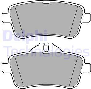 Delphi LP3159 - Kit de plaquettes de frein, frein à disque cwaw.fr