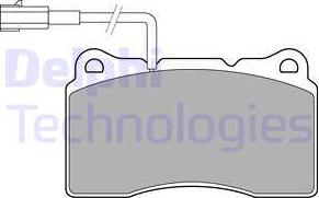 Delphi LP3157 - Kit de plaquettes de frein, frein à disque cwaw.fr