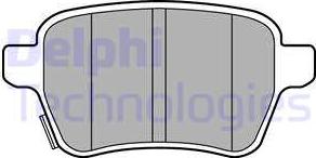 Delphi LP3165 - Kit de plaquettes de frein, frein à disque cwaw.fr