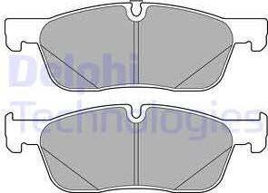 Delphi LP3166 - Kit de plaquettes de frein, frein à disque cwaw.fr