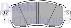 Delphi LP3189 - Kit de plaquettes de frein, frein à disque cwaw.fr