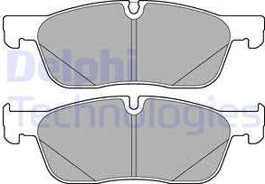 Delphi LP3188 - Kit de plaquettes de frein, frein à disque cwaw.fr