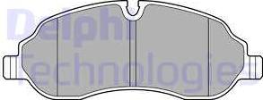 Delphi LP3136 - Kit de plaquettes de frein, frein à disque cwaw.fr