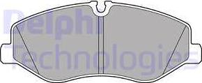 Delphi LP3138 - Kit de plaquettes de frein, frein à disque cwaw.fr