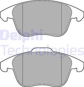 Delphi LP3175-18B1 - Kit de plaquettes de frein, frein à disque cwaw.fr