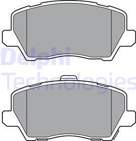 Delphi LP3363 - Kit de plaquettes de frein, frein à disque cwaw.fr